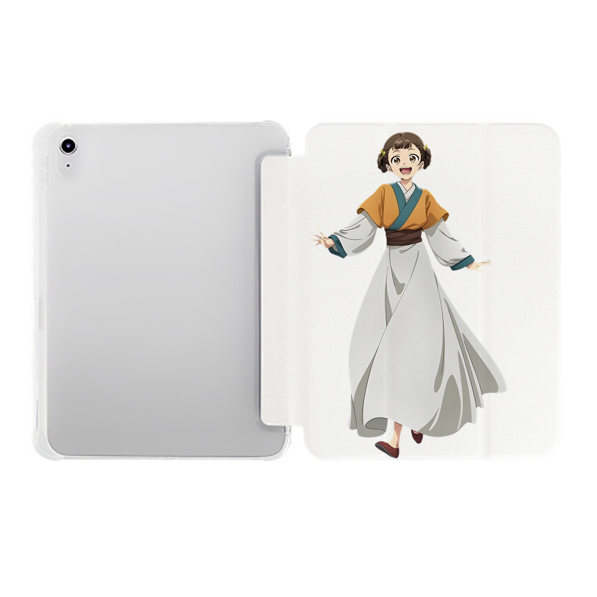 （画像用） 薬屋のひとりごと The Apothecary Diaries IPad ケース ペン収納付き 三つ折りスタンド PUレザー×シリコン 対応機種9.5/10.5/10.9インチ